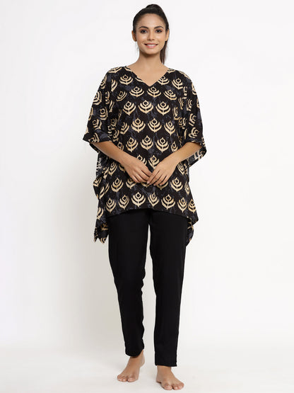 Rayon Printed Kaftan Kaftan With Pant