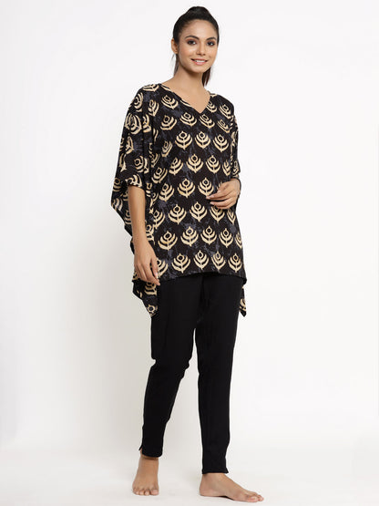 Rayon Printed Kaftan Kaftan With Pant