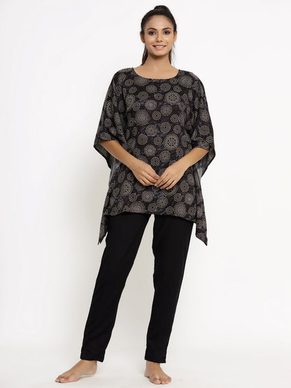 Rayon Printed Kaftan Kaftan With Pant