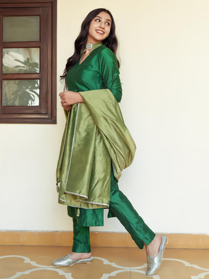 Shades Of Green Suit Set