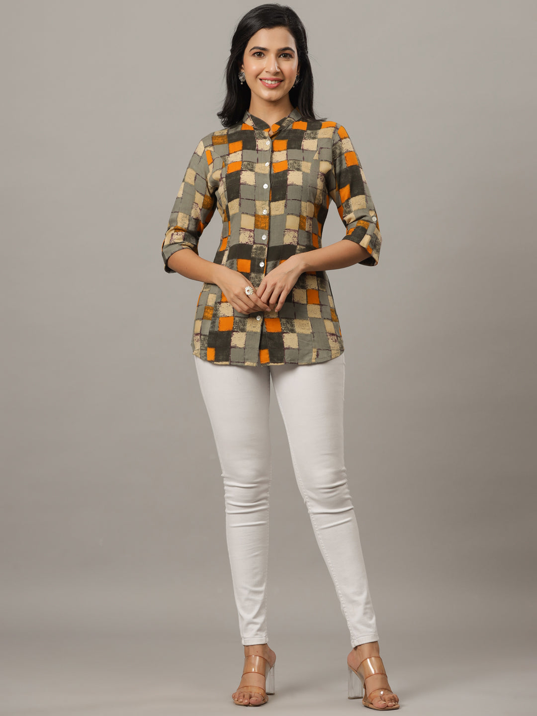 Checks Print Regular Fit Casual Shirt
