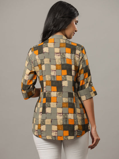 Checks Print Regular Fit Casual Shirt