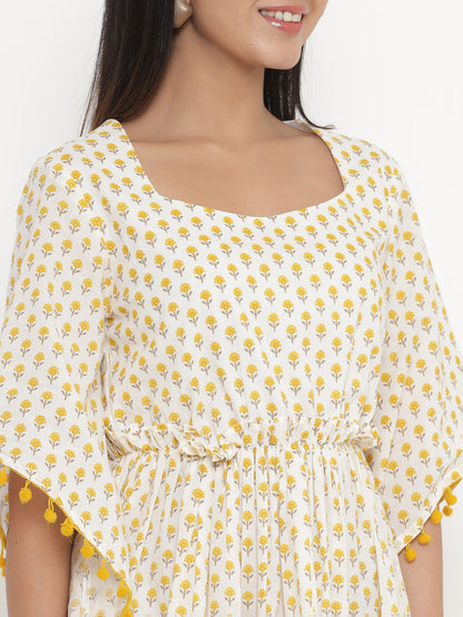 Yellow Printed Tunic