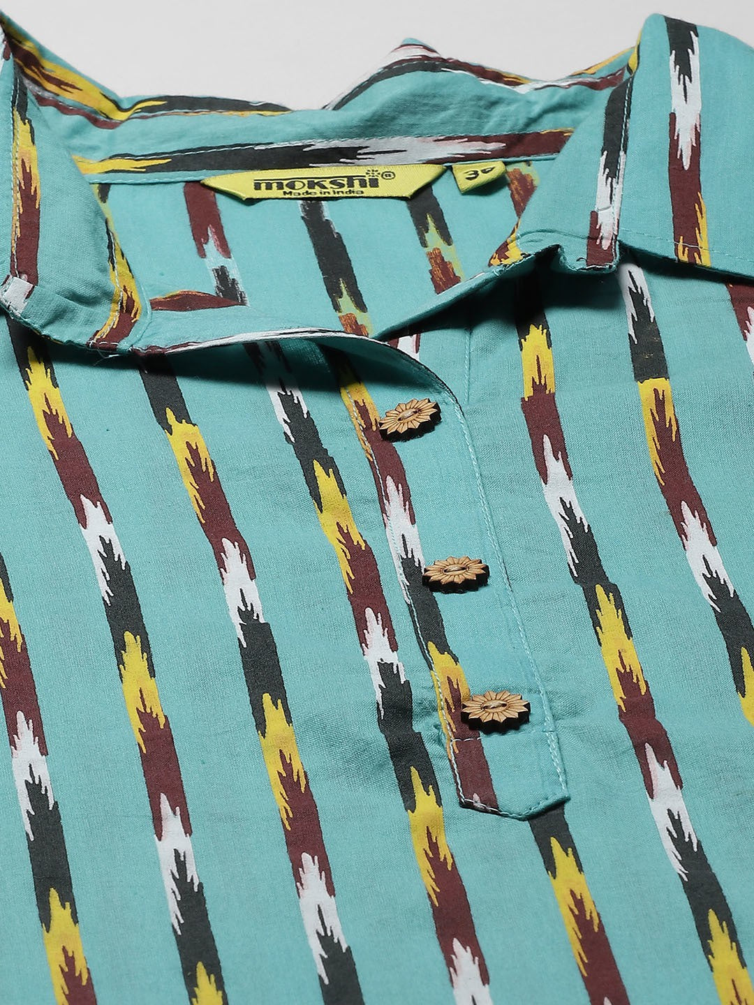 Straight Striped Viscose Rayon Kurta