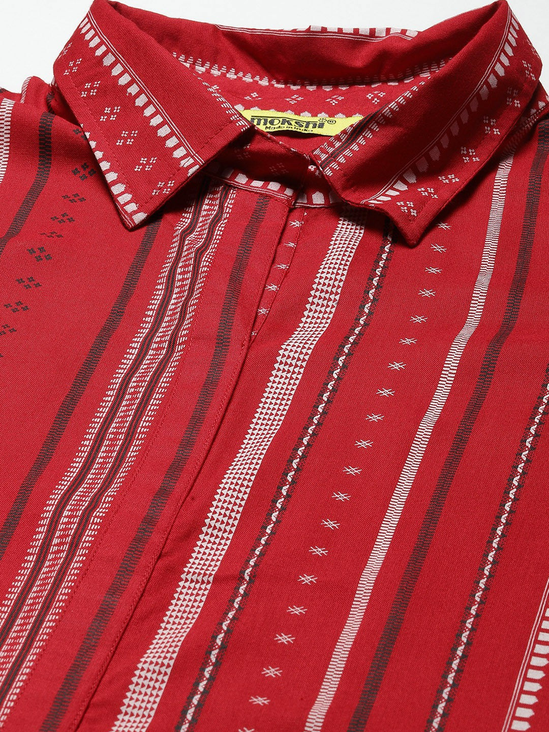 Straight Striped Viscose Rayon Kurta