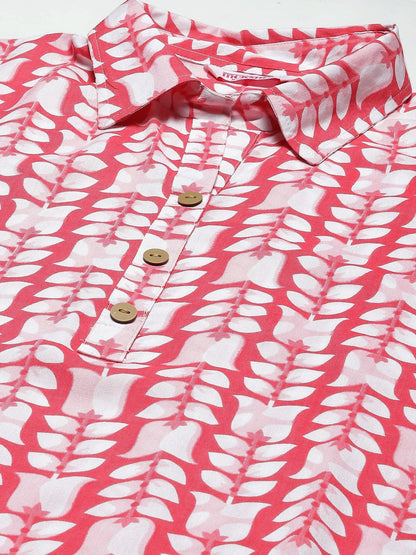 Straight Floral Print Viscose Rayon Kurta