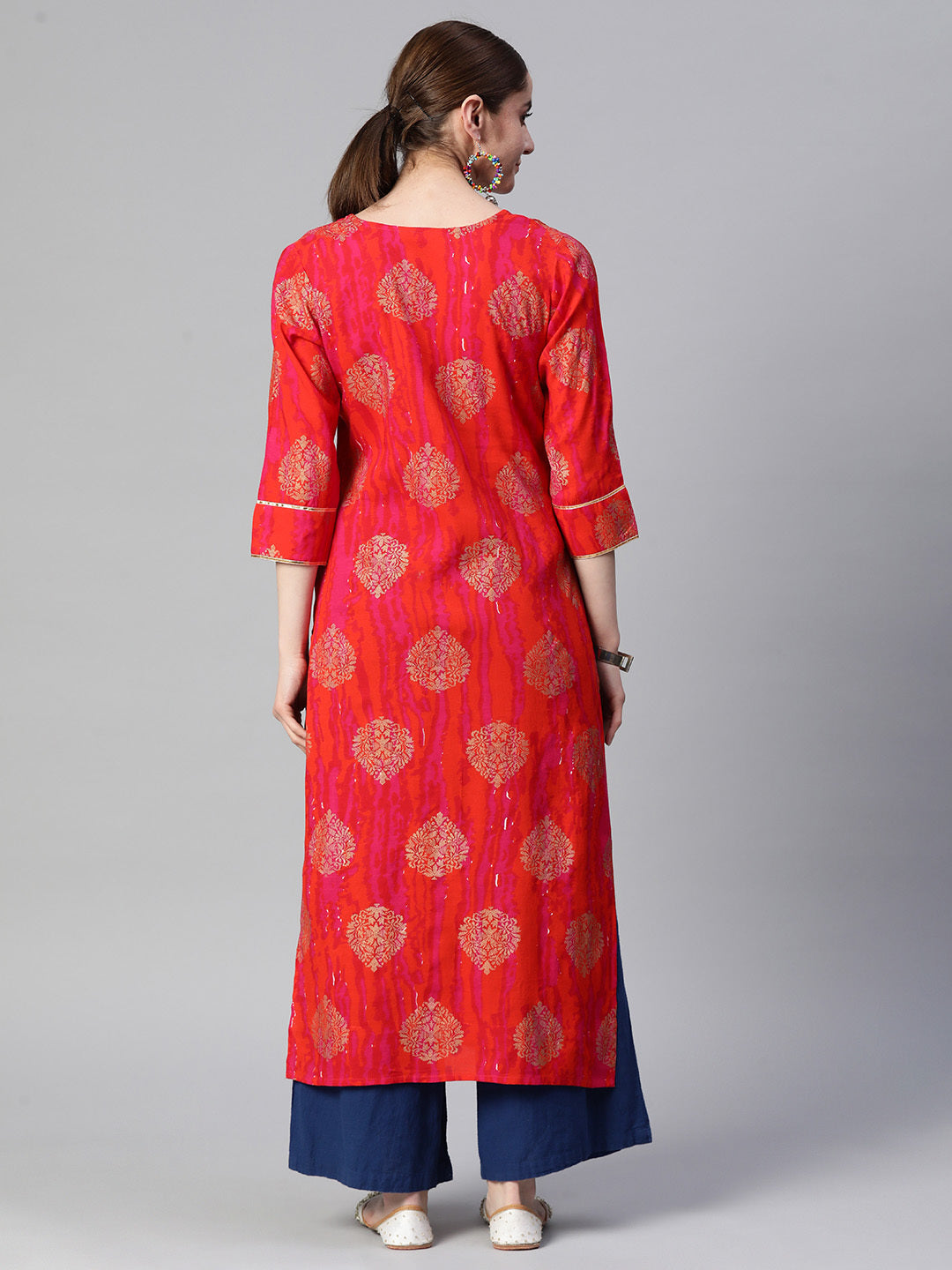 Straight Printed Viscose Rayon Kurta