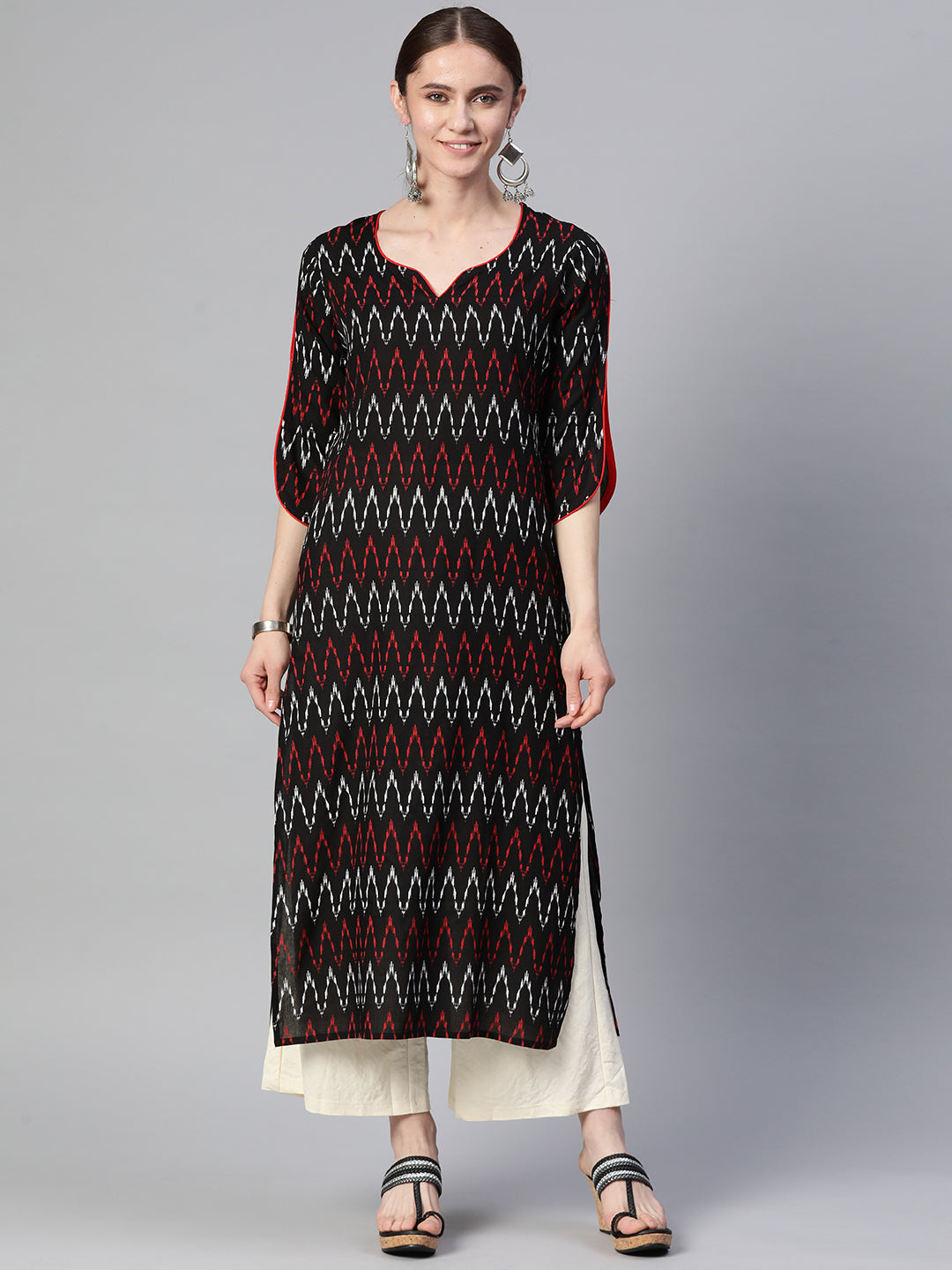 Straight Printed Viscose Rayon Kurta