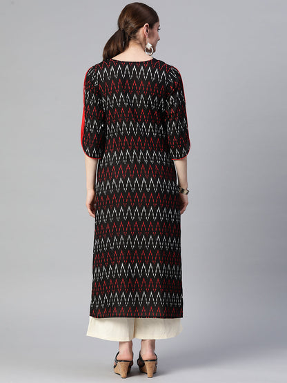Straight Printed Viscose Rayon Kurta