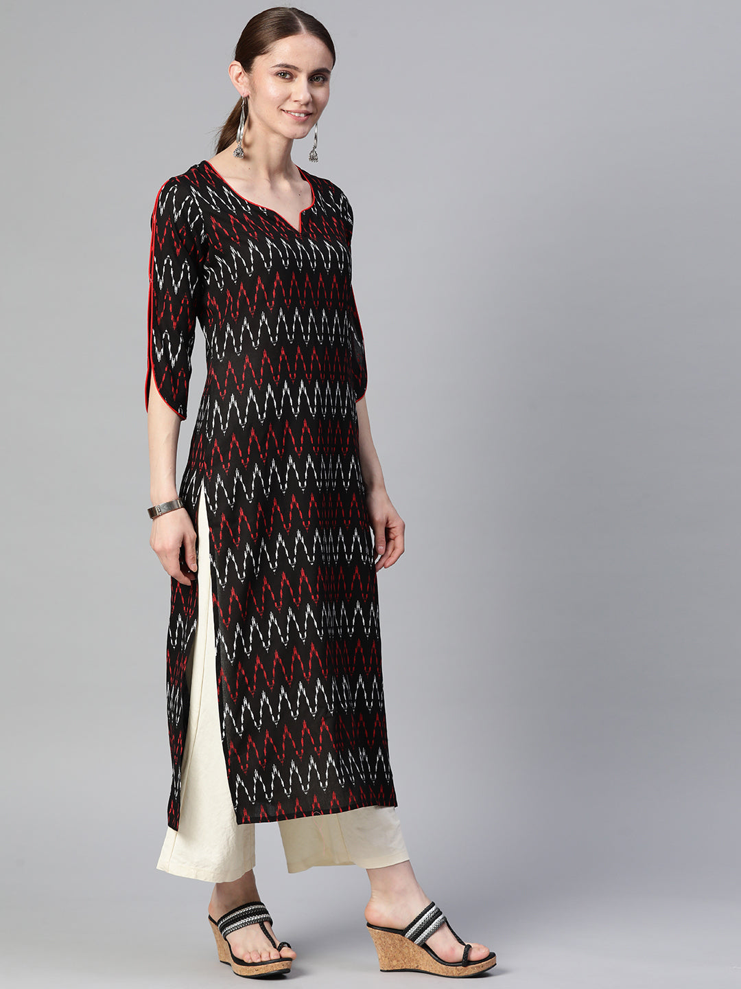 Straight Printed Viscose Rayon Kurta