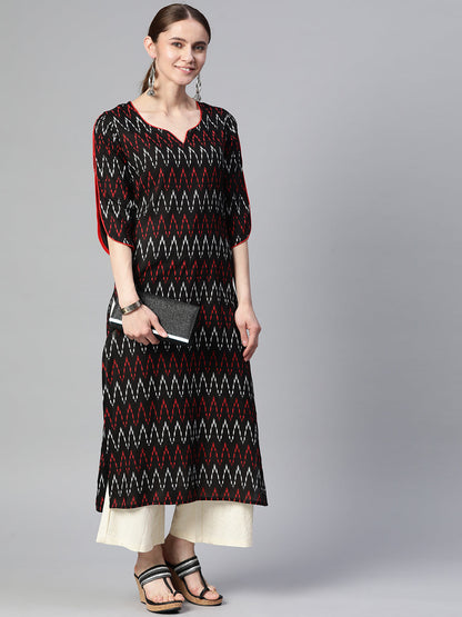 Straight Printed Viscose Rayon Kurta