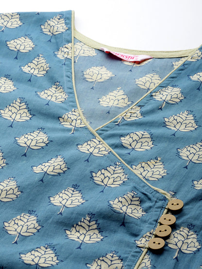 A-line Printed Pure Cotton Kurta