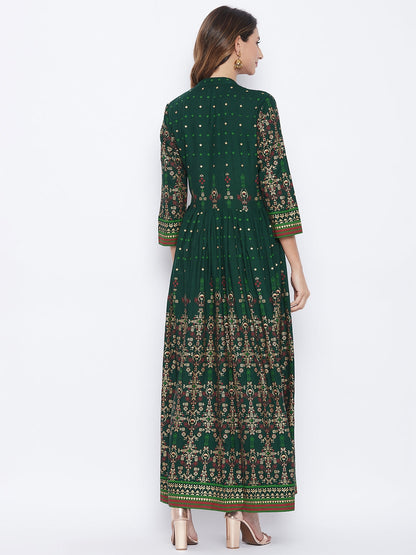 Anarkali Viscose Rayon Three-Quarter Sleeves Kurta
