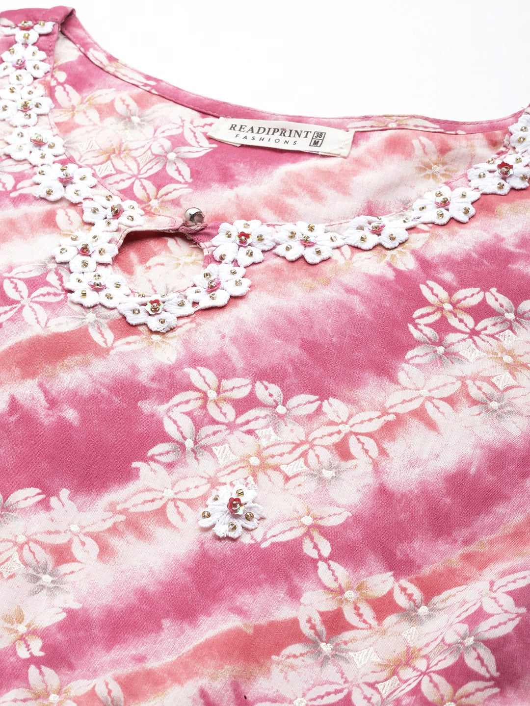 Green Color Cotton Fabric Tiered Dress