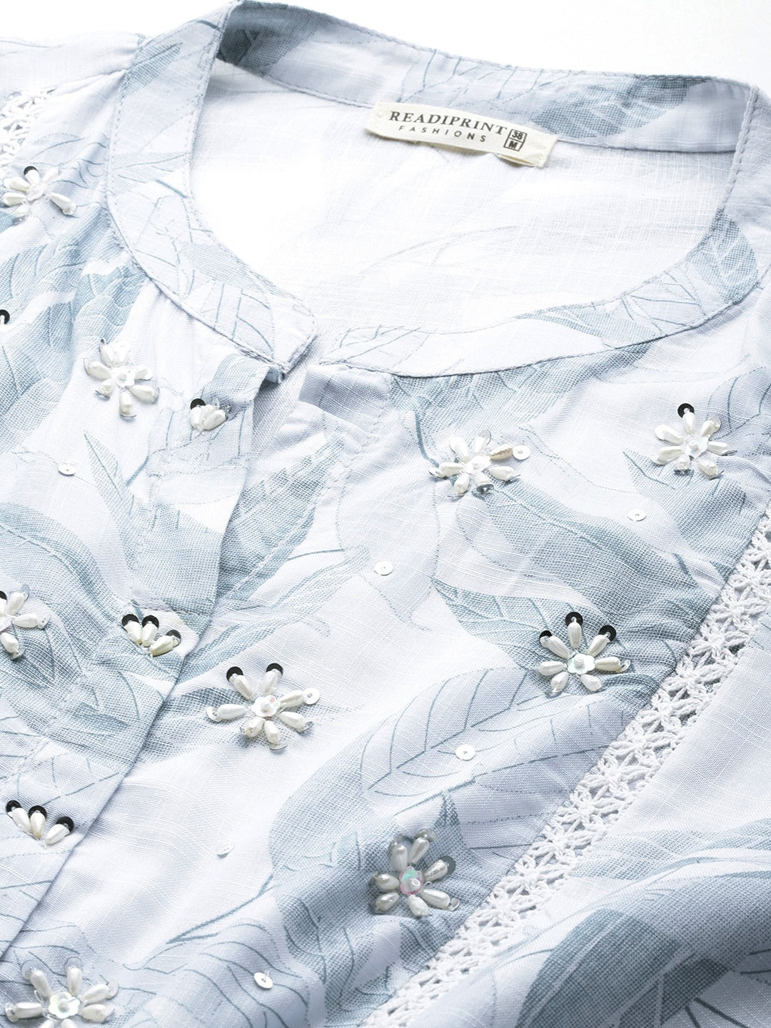 Grey Color Cotton Fabric Tiered Dress