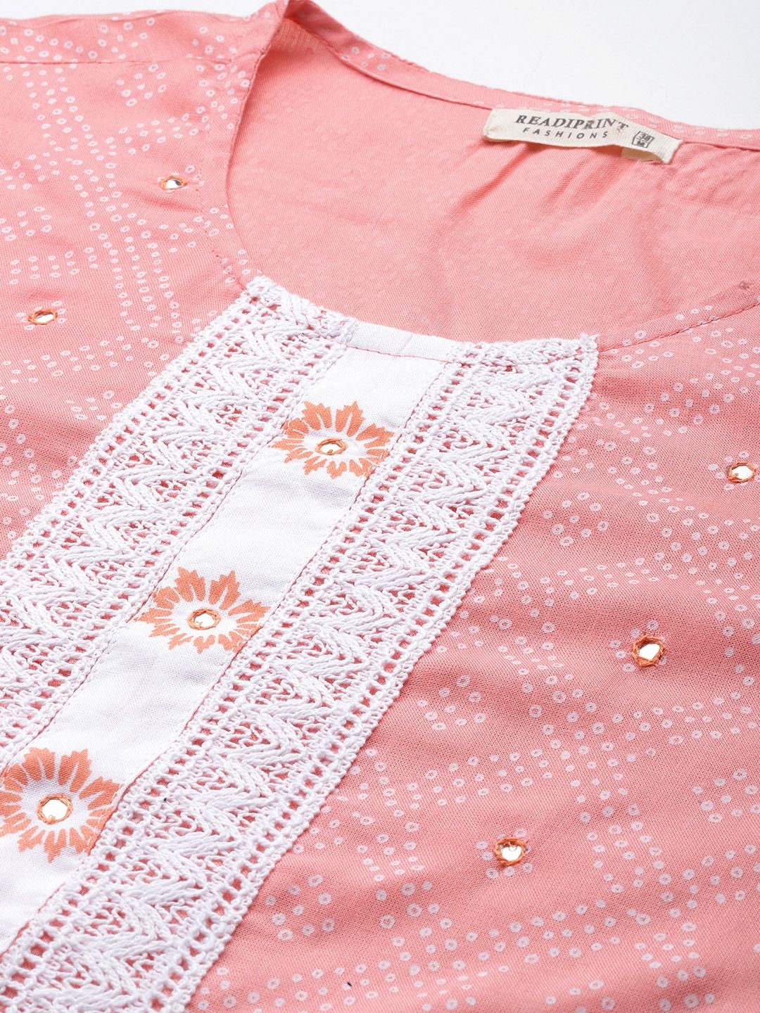 Straight Style Rayon Fabric Peach Color Kurta With Bottom With Dupatta