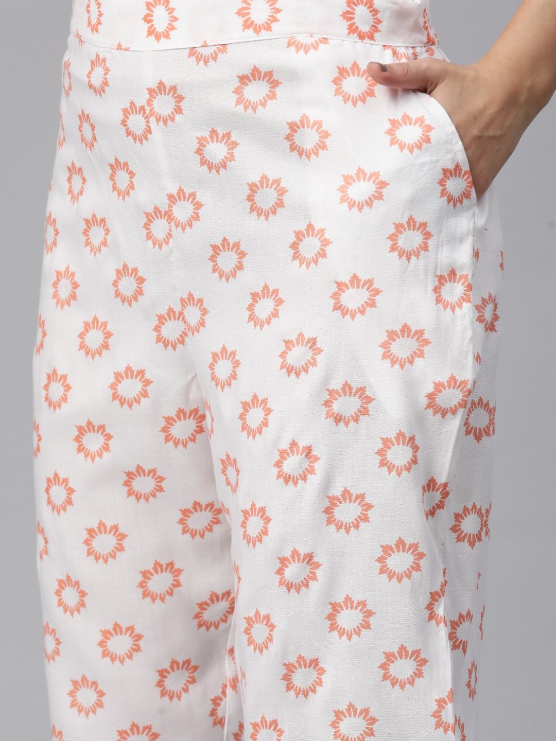 Straight Style Rayon Fabric Peach Color Kurta With Bottom With Dupatta