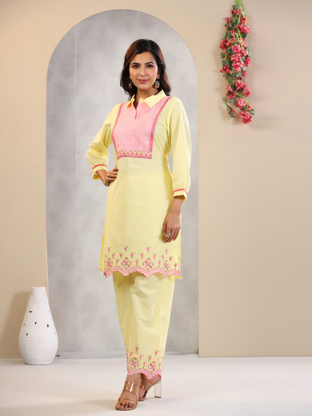 Buy Yellow Kurta Suit Sets for Women by Hritika Online | Ajio.com