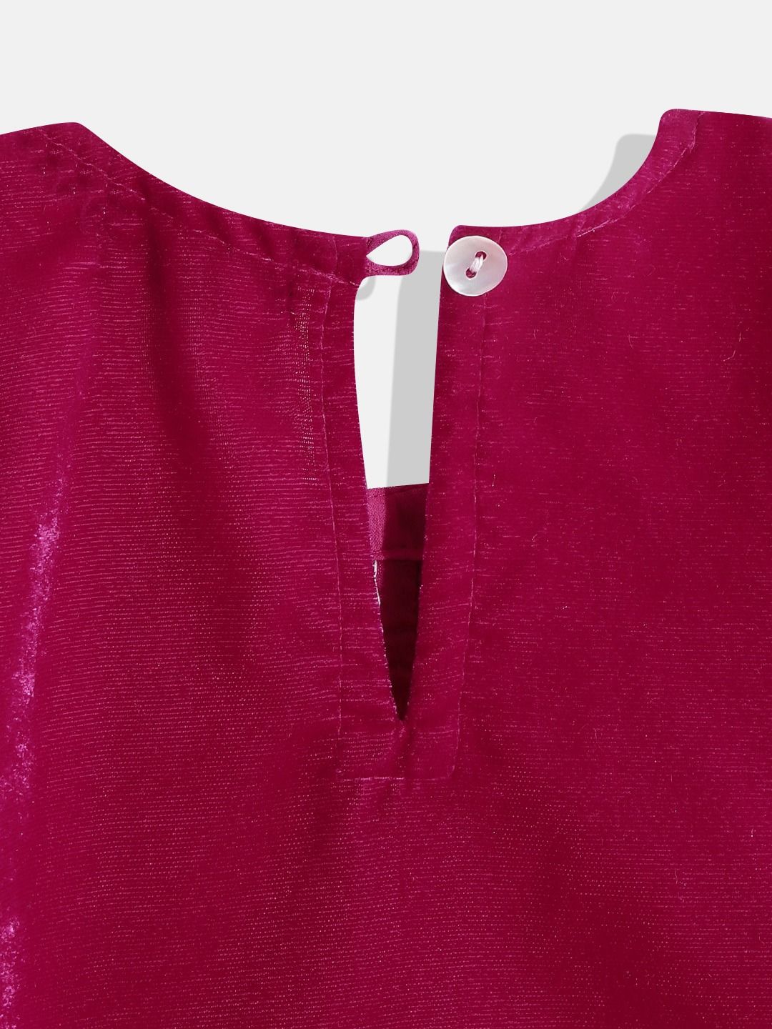 Straight Style Velvet Fabric Magenta Color Kurta And Sharara