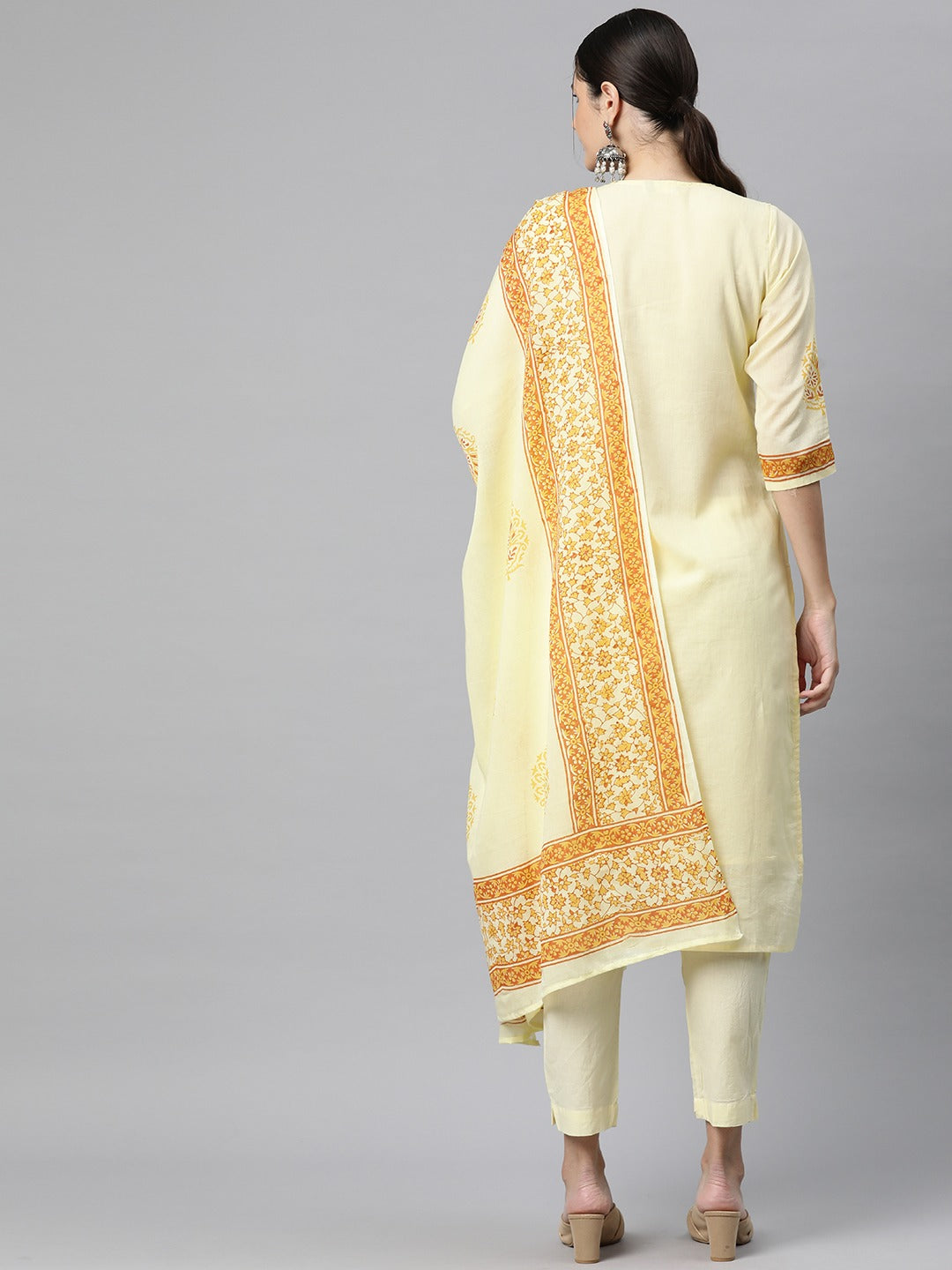Cotton Printed Straight Kurta Pant And Dupatta