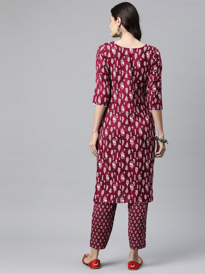 Viscose Rayon Tie And Dye Straight Kurta With Trouser