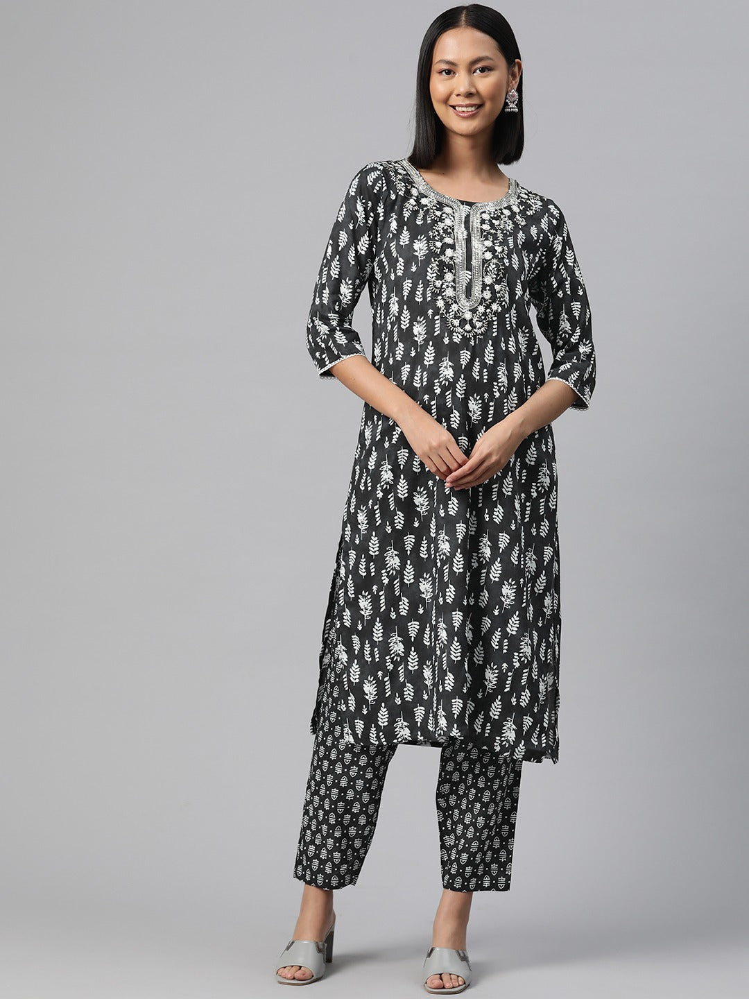 Viscose Rayon Tie And Dye Straight Kurta With Trouser