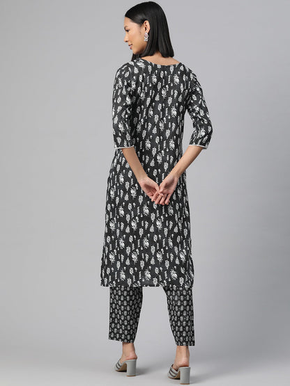 Viscose Rayon Tie And Dye Straight Kurta With Trouser