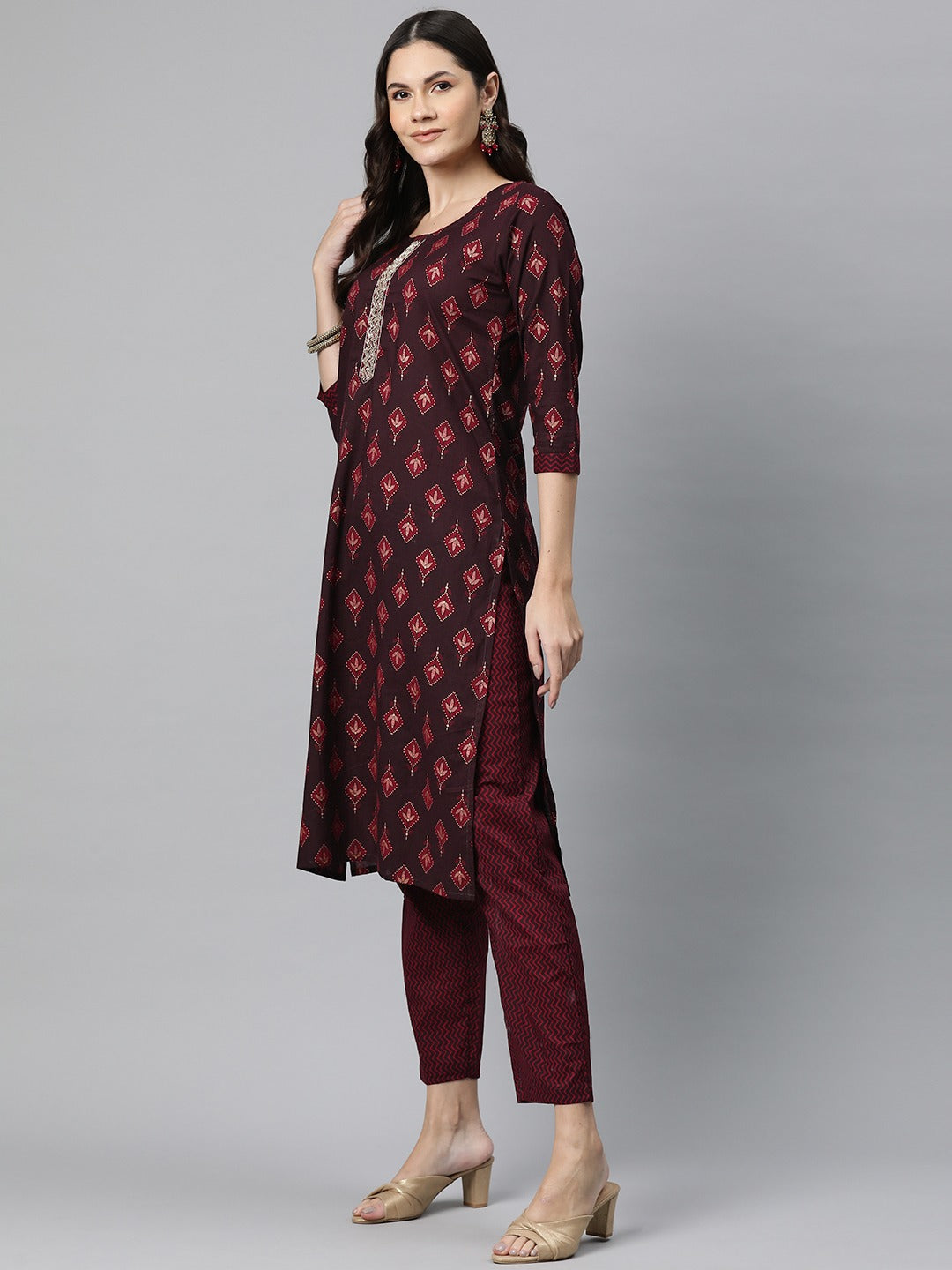 Cotton Printed Straight Kurta Pant And Dupatta