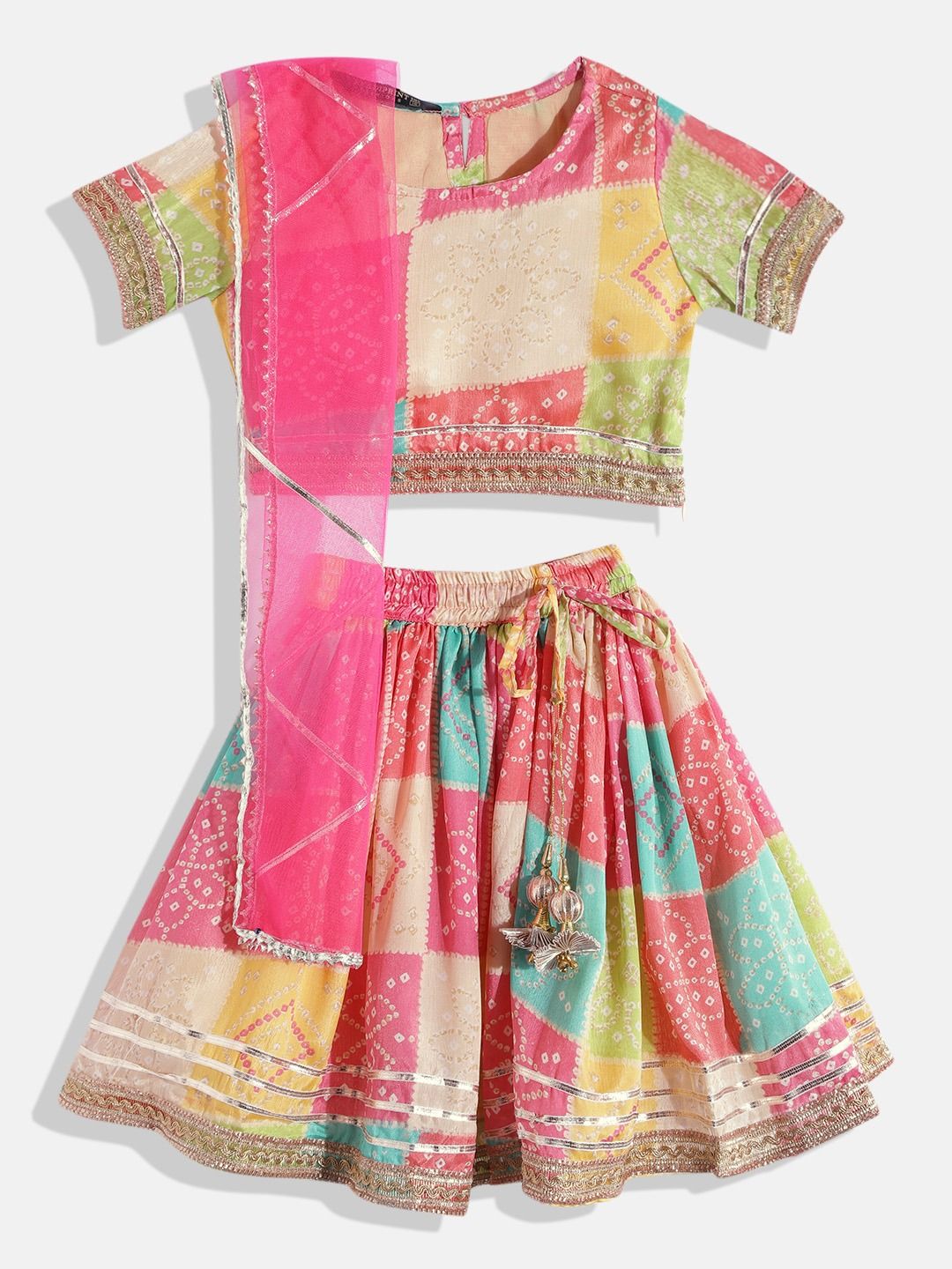 Straight Style Pink Color Art Silk Fabric Choli And Lehenga With Dupatta