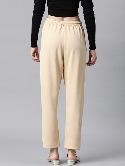 Lycra Fabric Beige Color Palazzo