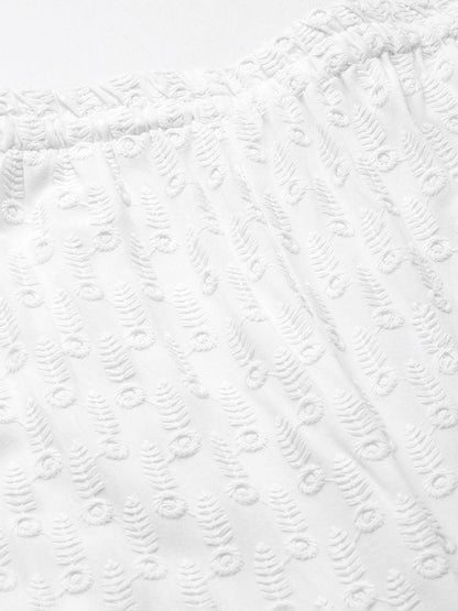 Rayon Fabric White Color Palazzo