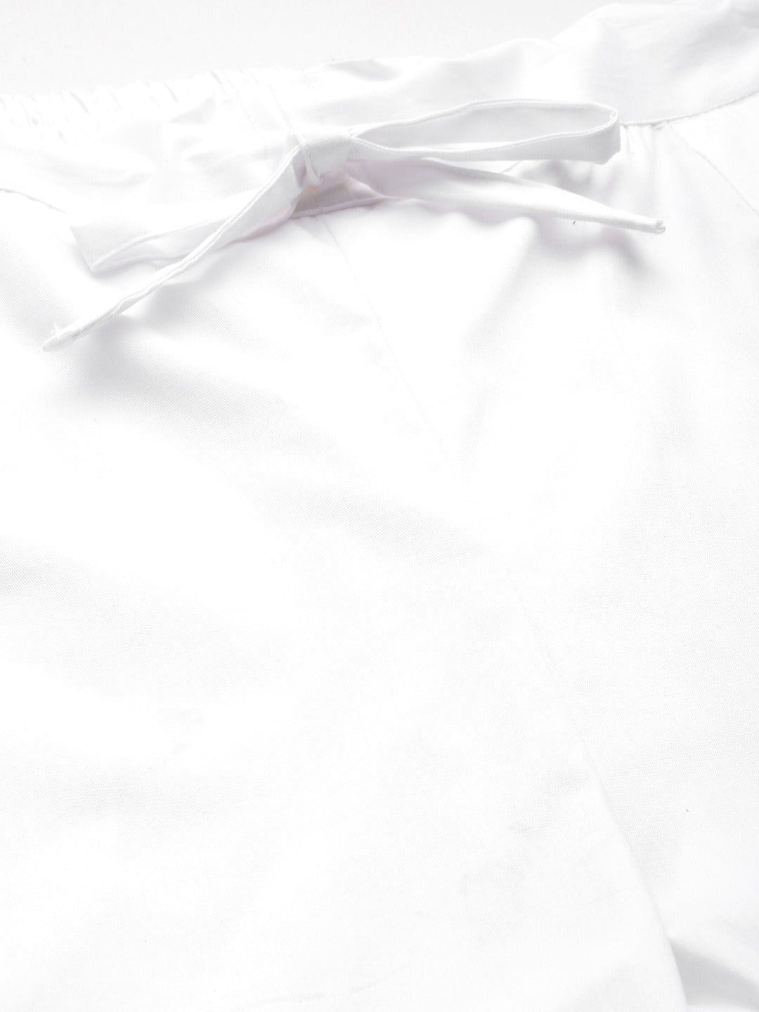 Cotton Lycra Fabric White Color Trouser