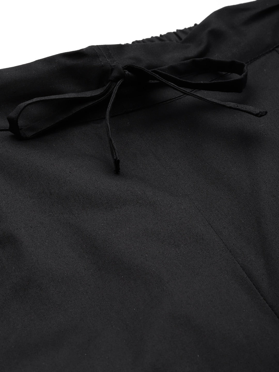 Cotton Lycra Fabric Black Color Trouser