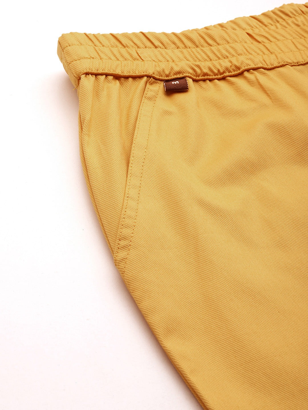 Cotton Lycra Fabric Mustard Color Trouser