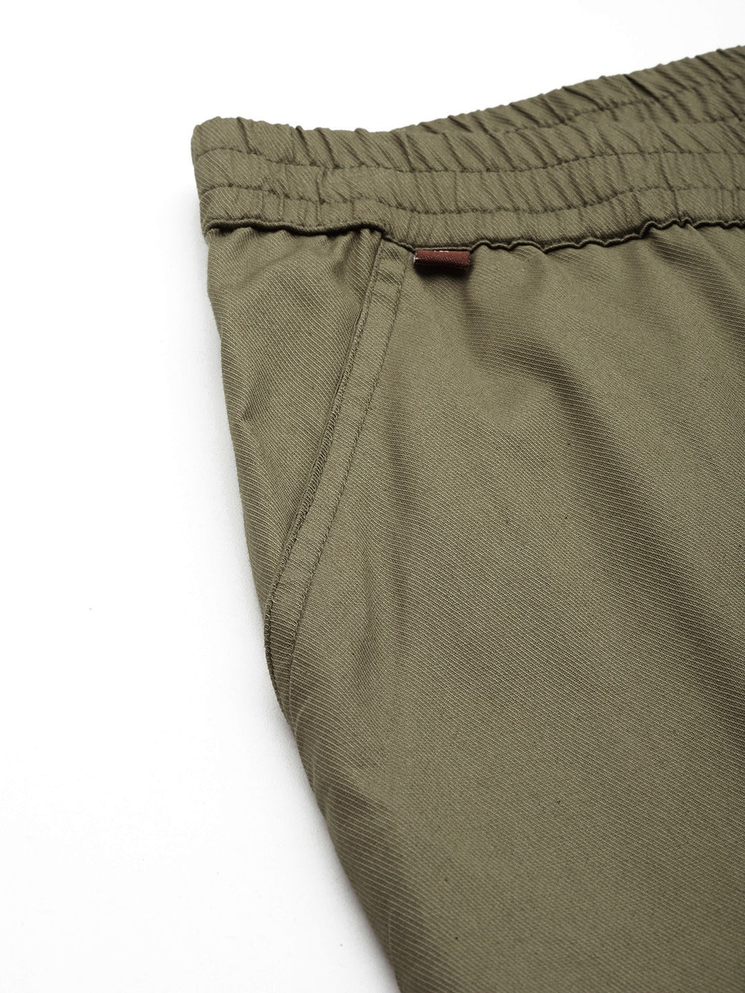 Cotton Lycra Fabric Olive Color Trouser