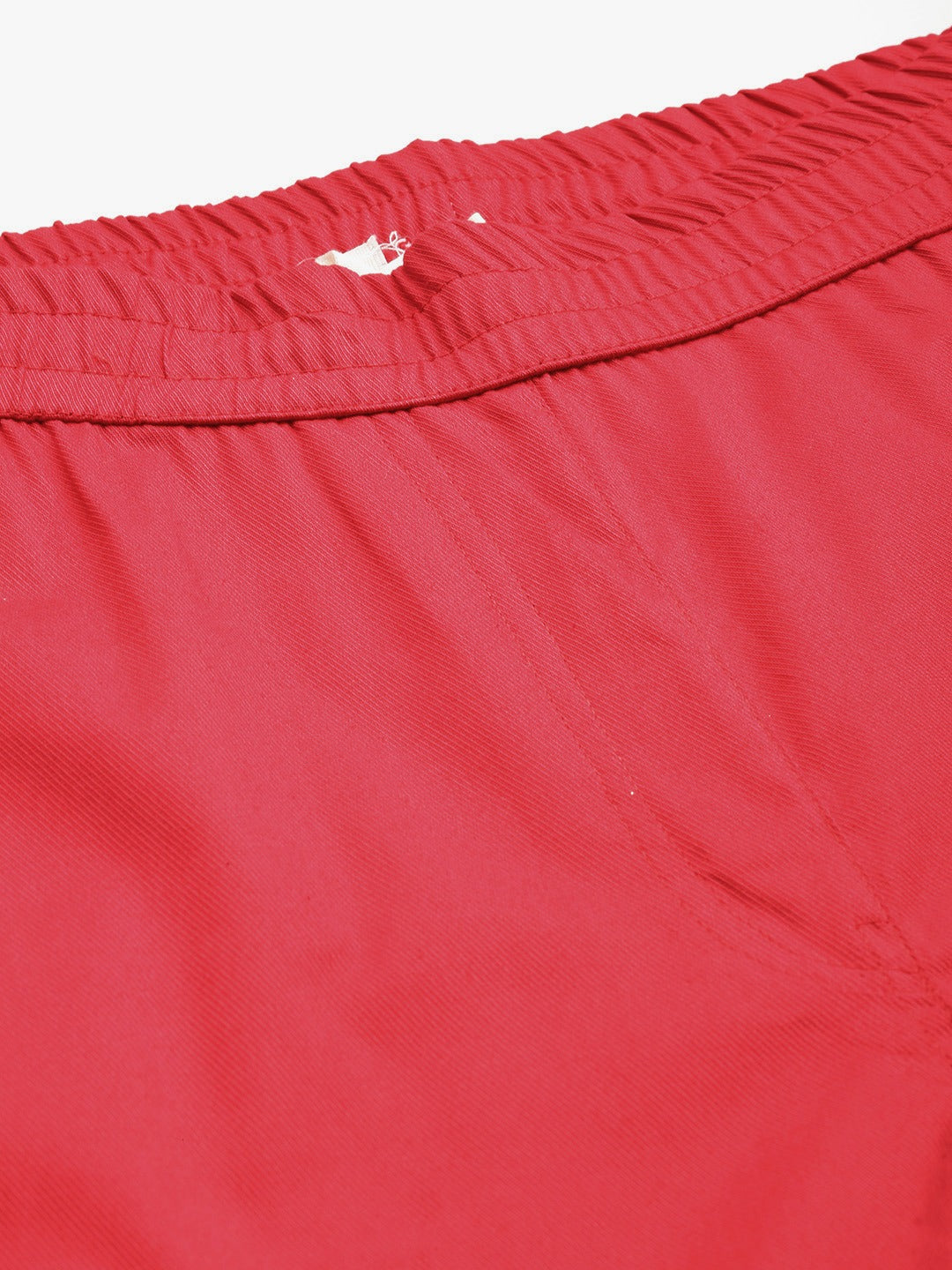 Cotton Lycra Fabric Red Color Trouser