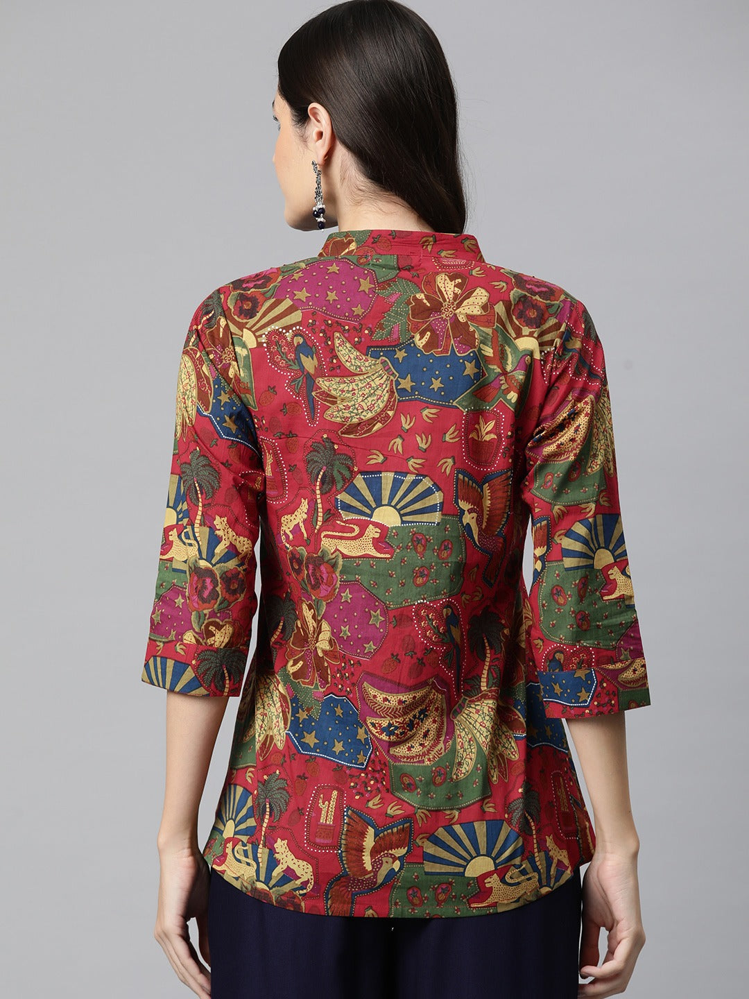 Cotton Printed Straight Top