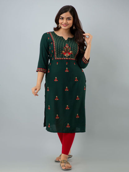 Nishabd green rayon kurta – wholesale manufacturer & exporter from India