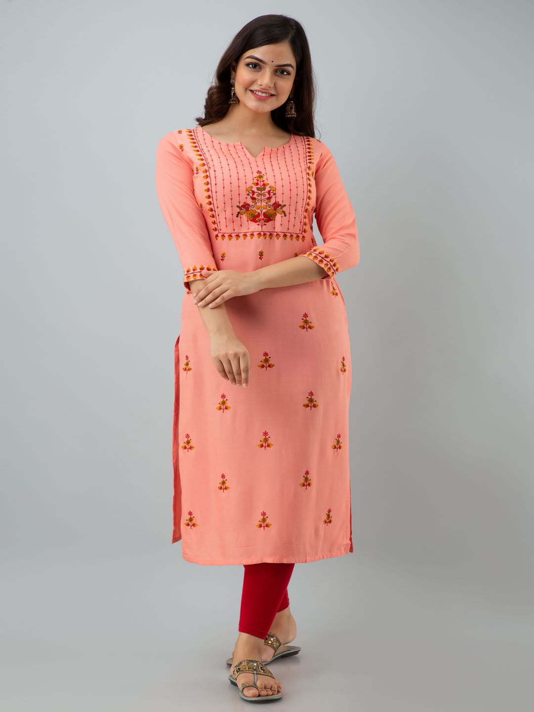 Nishabd pink rayon kurta – wholesale manufacturer & exporter from India