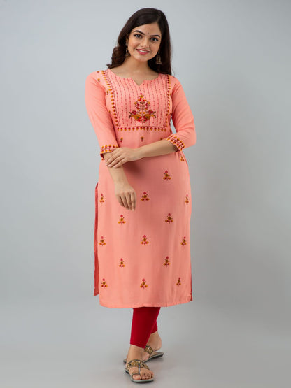 Nishabd pink rayon kurta – wholesale manufacturer & exporter from India