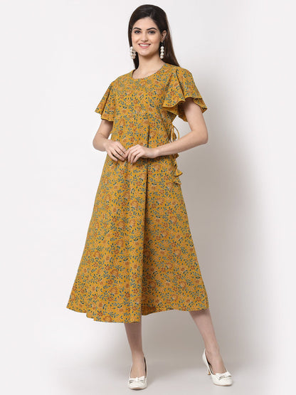 Floral  Printed Classic Dress