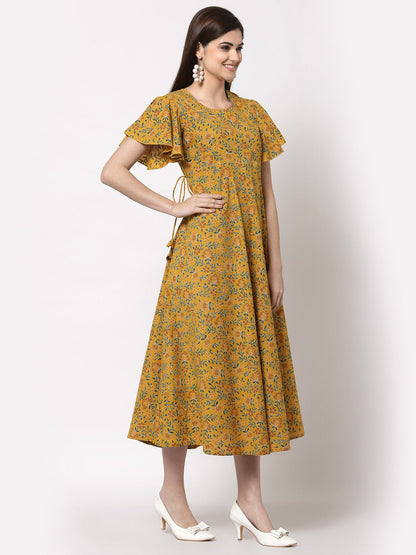 Floral  Printed Classic Dress