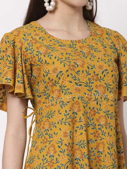 Floral  Printed Classic Dress