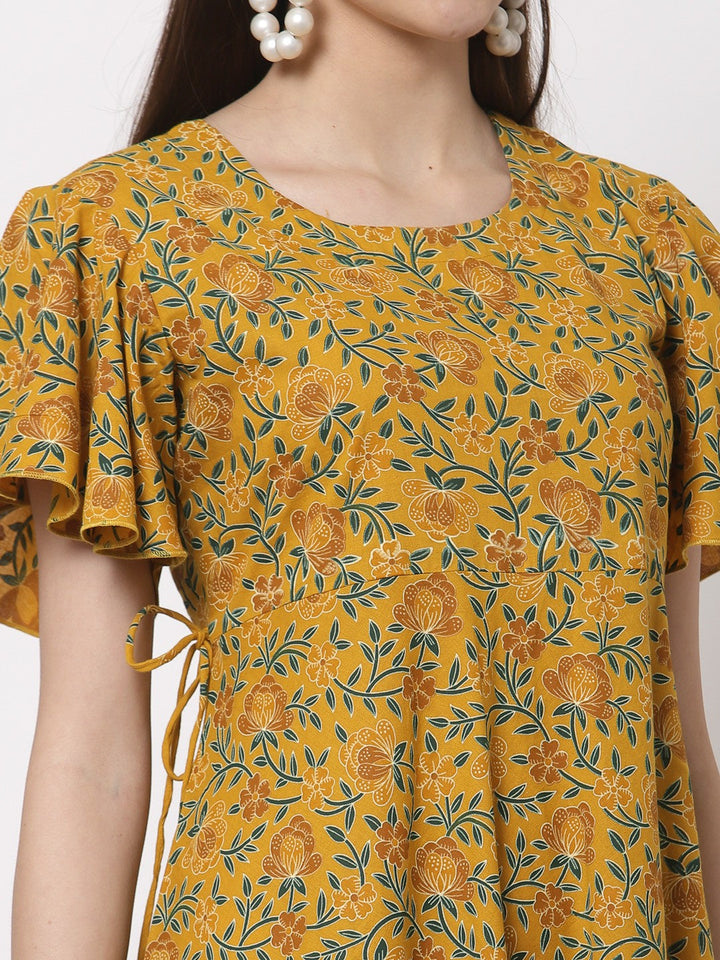 Floral  Printed Classic Dress