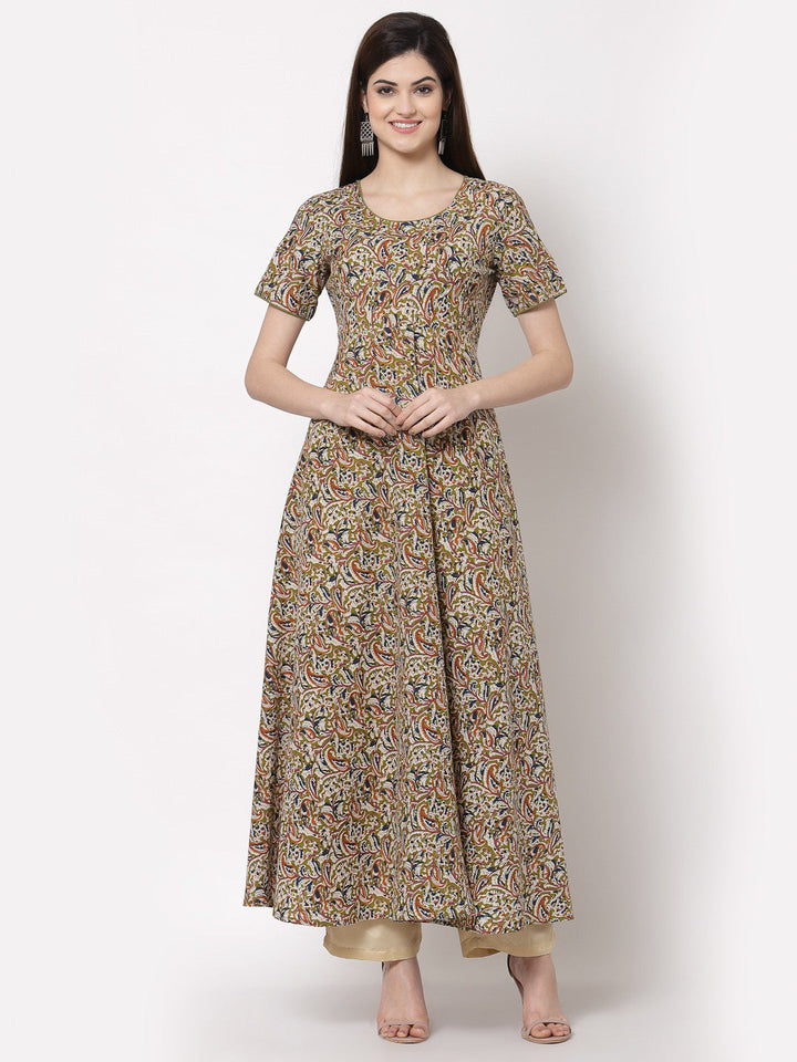 Kbz green cotton printed dress – wholesale manufacturer &amp; exporter from India