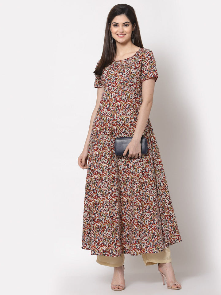 Kbz maroon cotton printed dress – wholesale manufacturer &amp; exporter from India