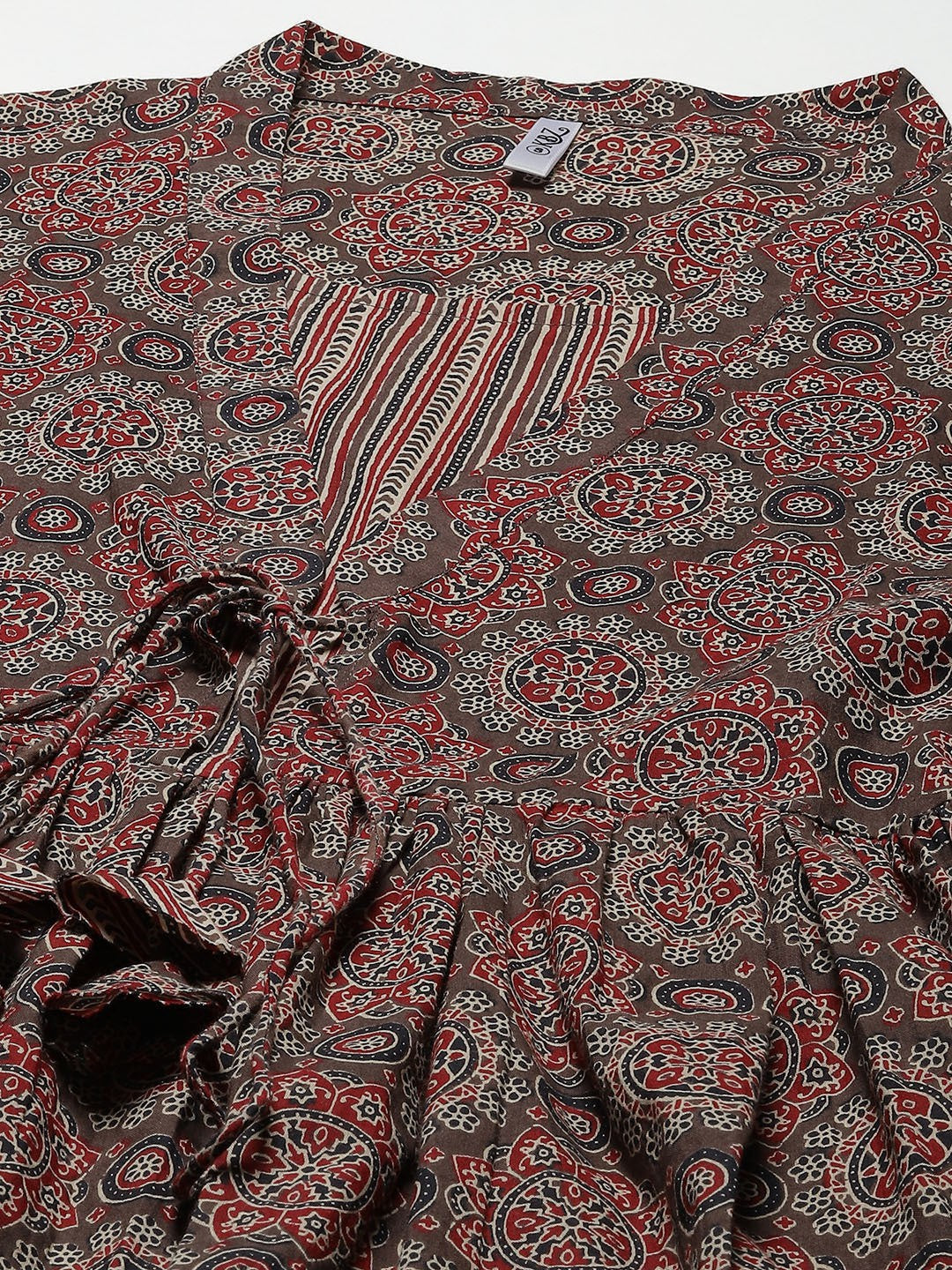 Cotton Printed Regular Multicolor Top