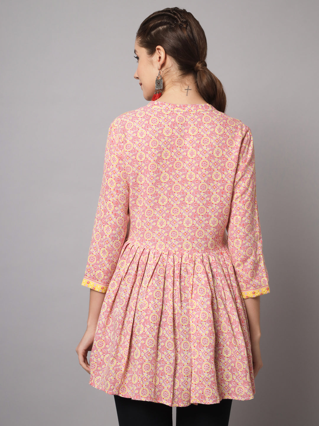 Rayon Printed Flared Top