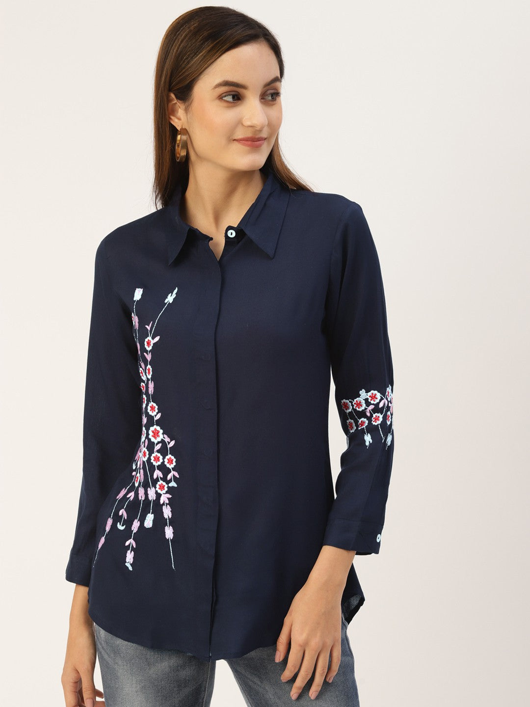 Kbz blue rayon solid top – wholesale manufacturer & exporter from India