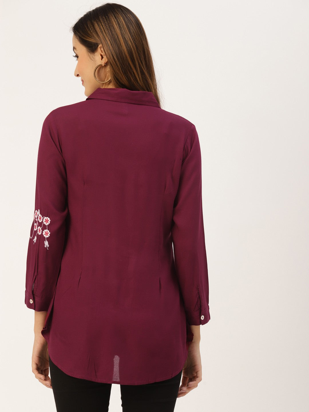 Rayon Solid Regular Top